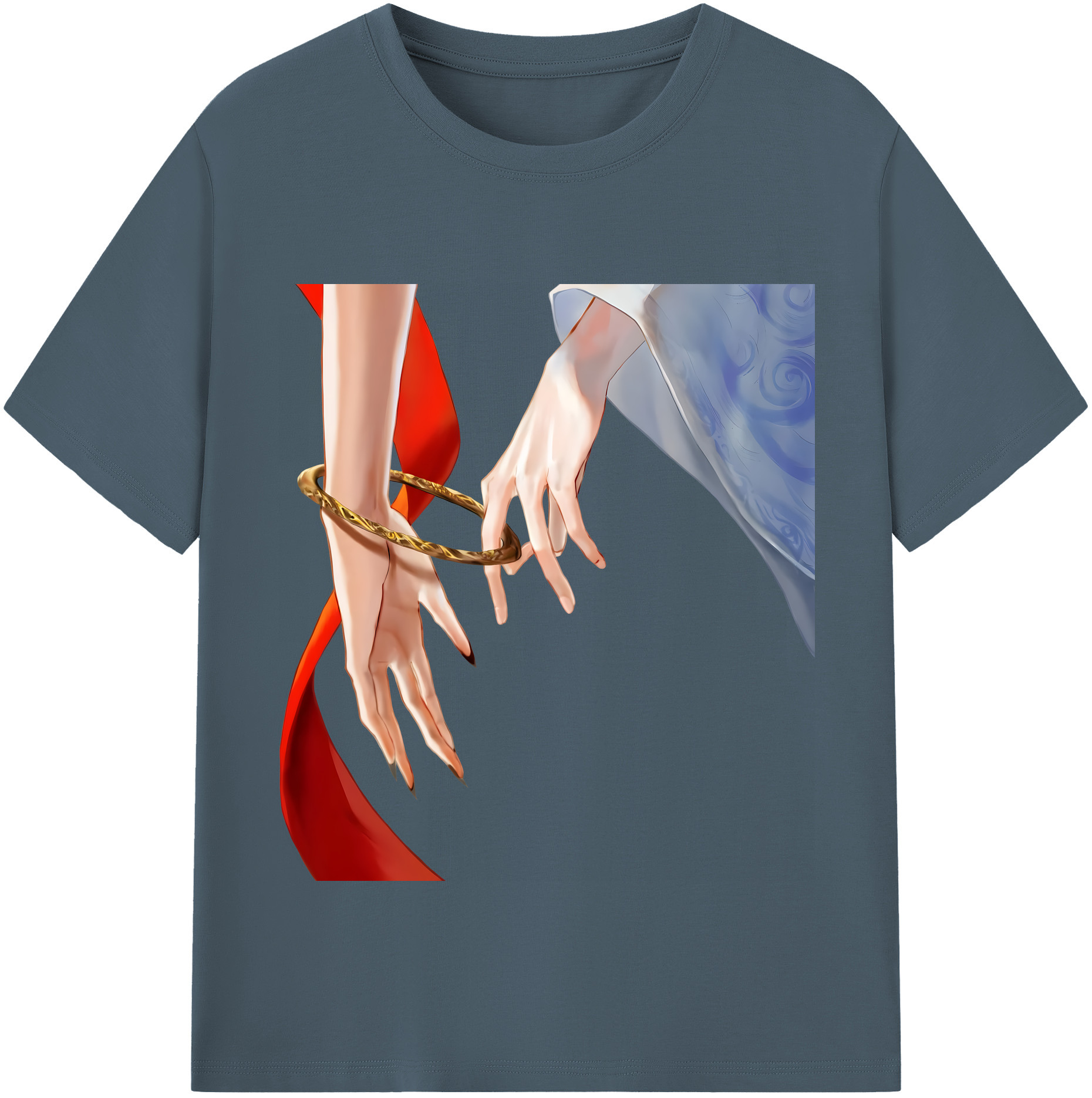 （画像用） Ne Zha 2 ナタ 魔童の大暴れ 綿100％半袖Tシャツ（フロントプリント）